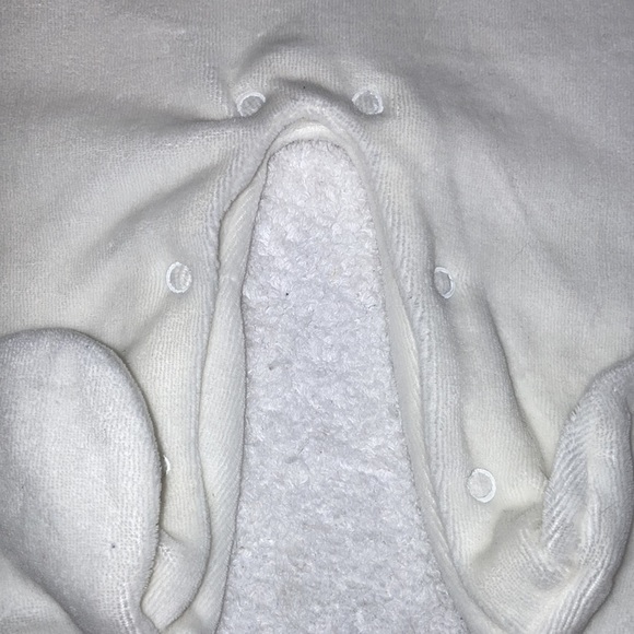 Pitter patter fly me to the moon cream unisex fleece sleeper one piece 0/3m - Picture 3 of 6